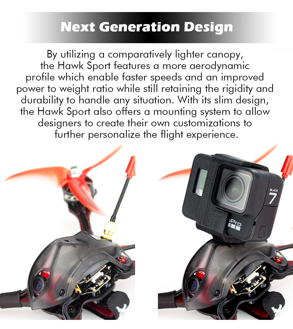 Emax Hawk Sport Racing Quadcopter PNP (1700kV / 2400kV)