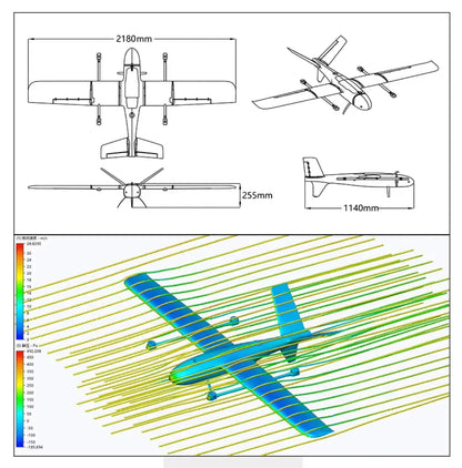 MFE HERO VTOL - 1KG Payload 144km Range 136min 2180mm Wingspan