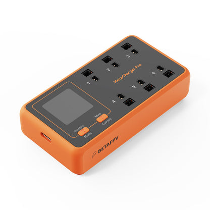 BETAFPV HexaCharger: 6-Port 1S LiPo Charger (BT2.0/PH2.0)