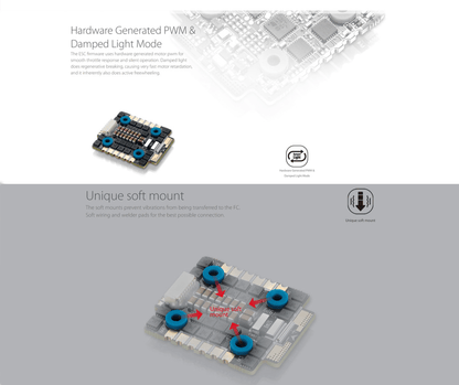 Hobbywing XRotor Micro Combo Stack (F7 FC + 40A BLHeli_32 ESC)