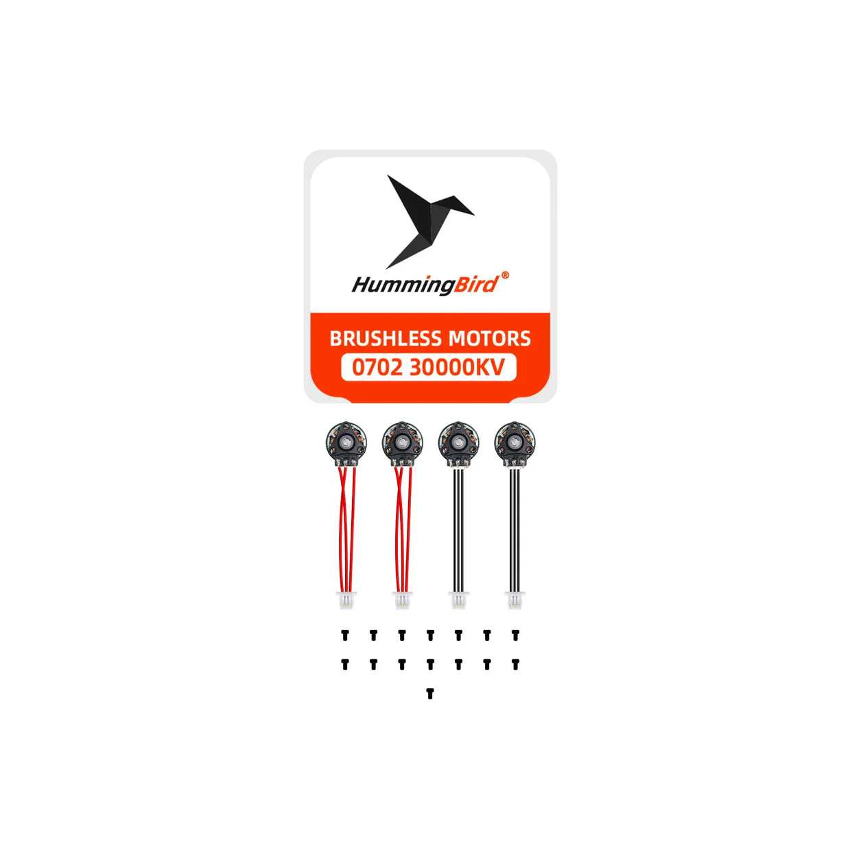 4x Hummingbird 0702 True 30000kv Brushless Motors - Standard Version