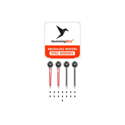 4x Hummingbird 0702 True 30000kv Brushless Motors - Standard Version