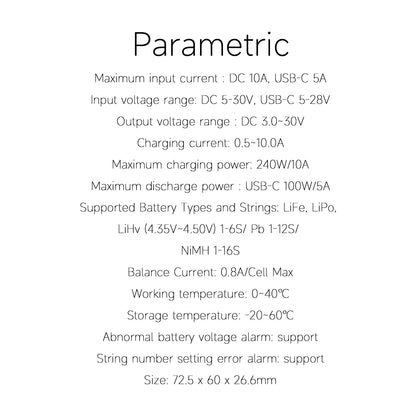 ISDT 608PD 240W DC Battery Charger