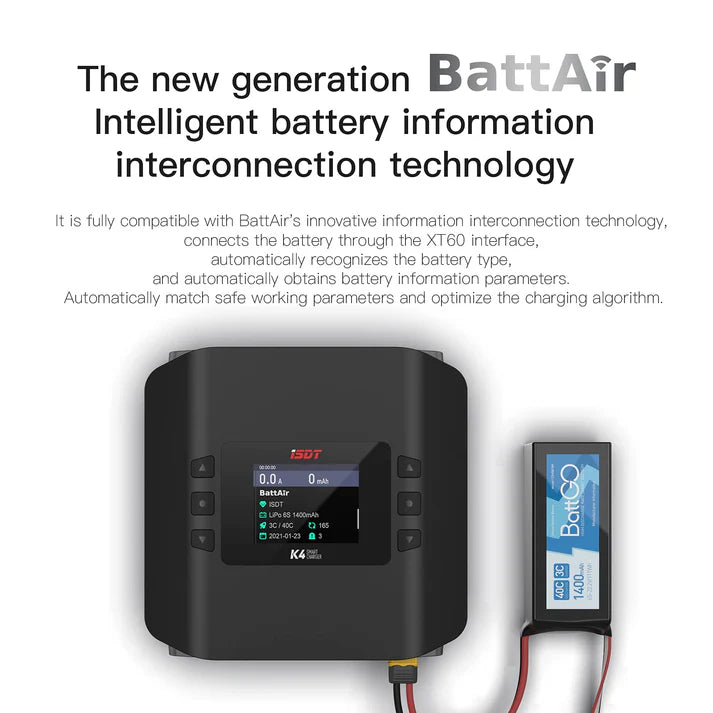 ISDT K4 600W Dual AC/DC Charger