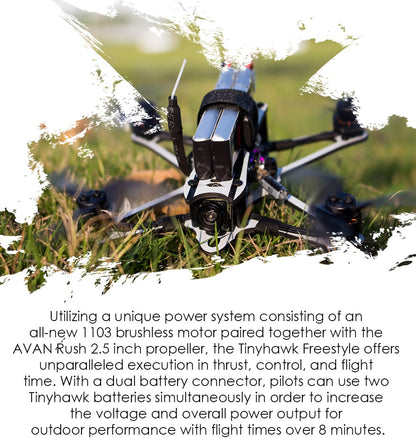 EMAX TinyHawk Freestyle (ToothHawk) 2S Micro Brushless FPV Drone (BNF)