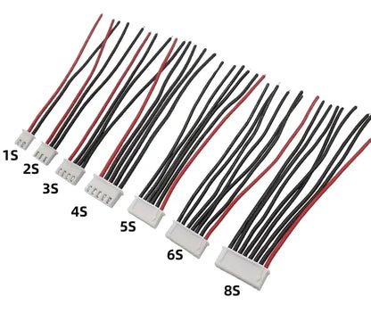 JST-XH Balance Lead Connectors with Wire (1S-8S)