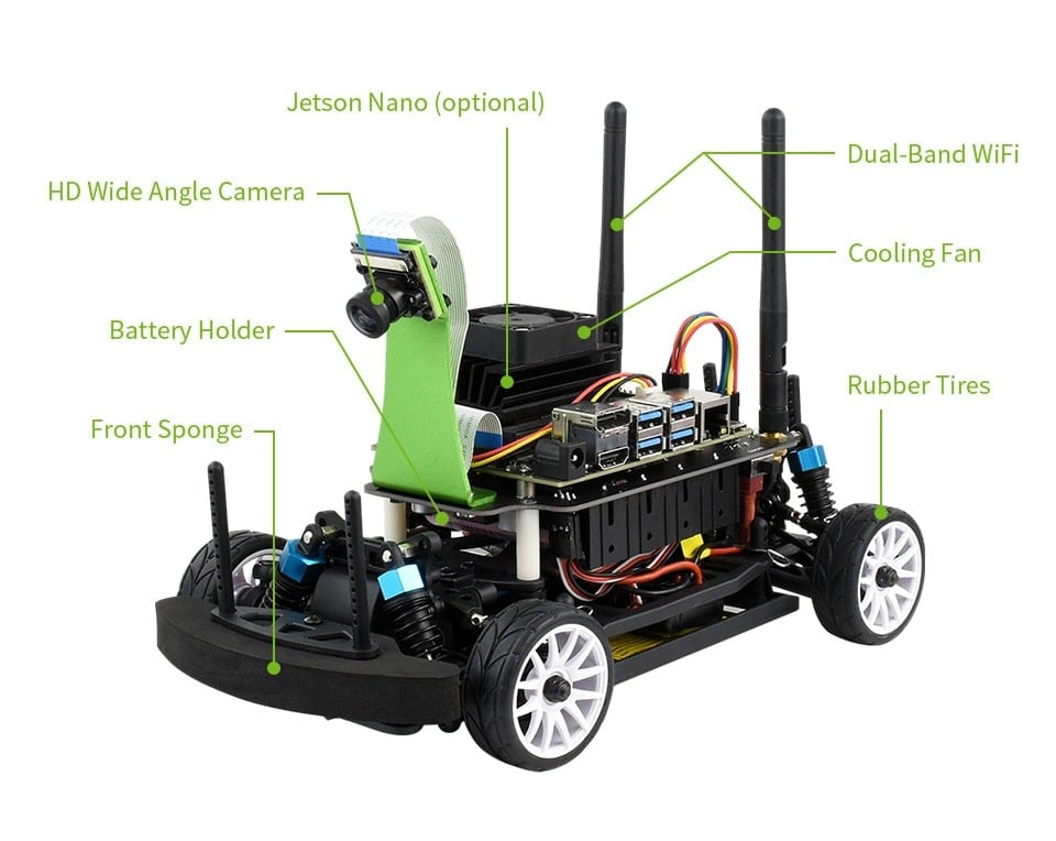 JetRacer Pro AI Robot Car Kit for Nvidia Jetson