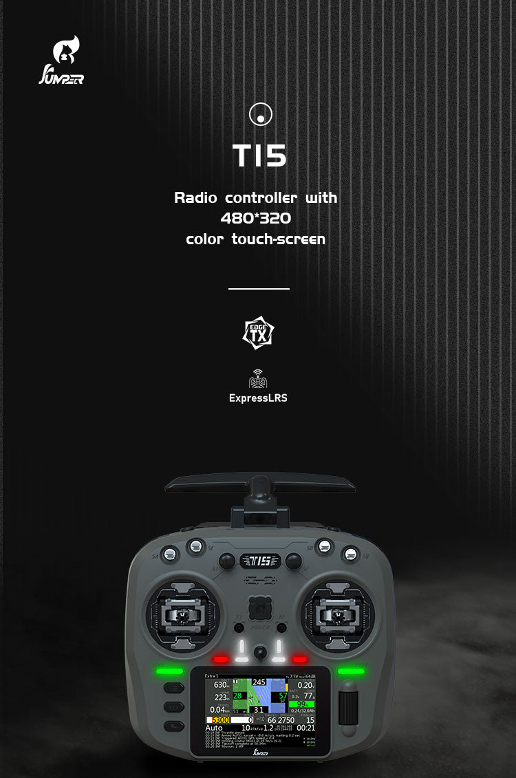 Jumper T15 ELRS Radio C10128-PIK - Hall Gimbal 1W 2.4G RC