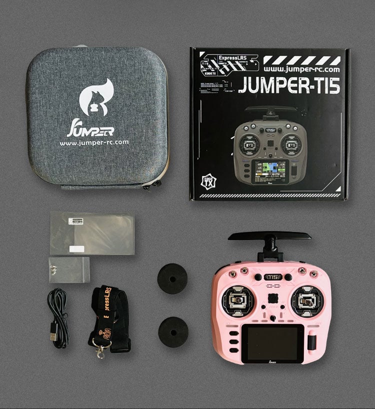 Jumper T15 ELRS Radio C10128-PIK - Hall Gimbal 1W 2.4G RC