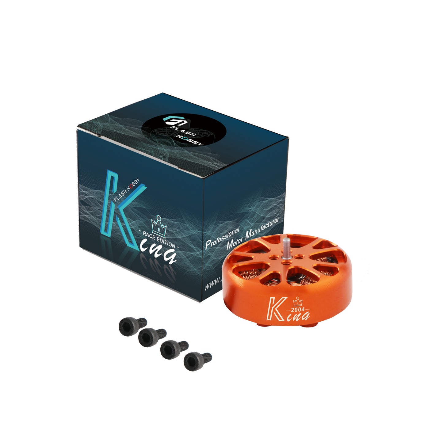Flash K2004 Brushless Motor (1750kV, 1900kV, 2100kV, 3150kV)