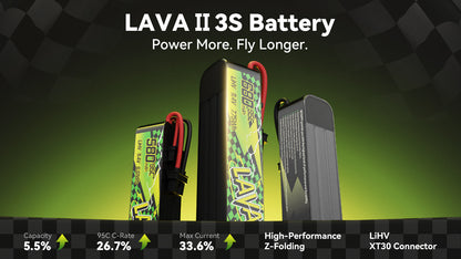 BETAFPV LAVA II 3S LiHV Akku – Hochleistungs-FPV-Stromversorgung