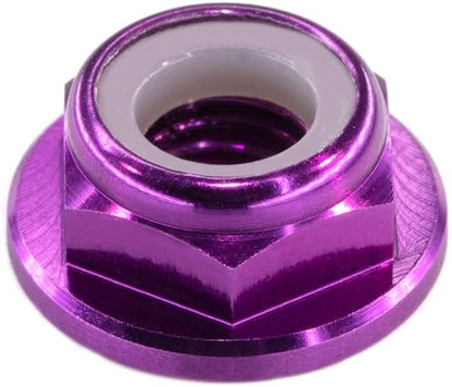 10pc M5 Nylon Locking CW Nuts pack 6061 Aluminium