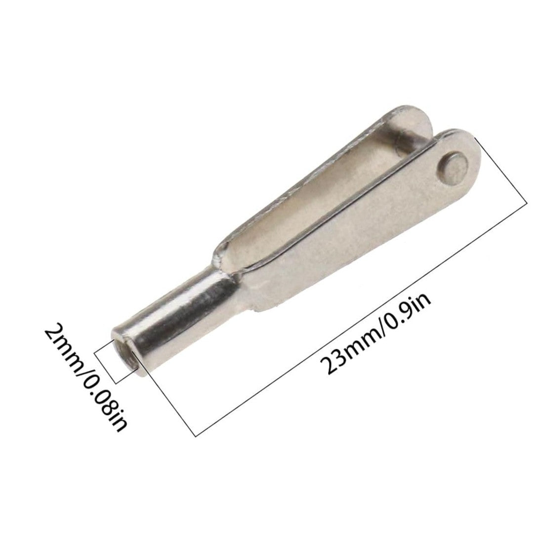 10pcs M2 Thread Clip Self-Locking Metal Clevis Clips Mini Snap Links