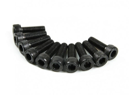 10pc M3 Cap Head Hex Screw Pack Black 8.8 Steel