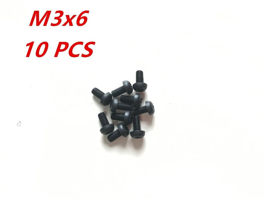 10x M3 x 6mm Nylon Screw Pack
