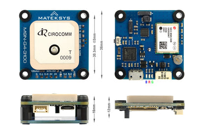Matek AP_PERIPH DroneCAN GNSS M9N-G4-3100 (GPS+Compass)
