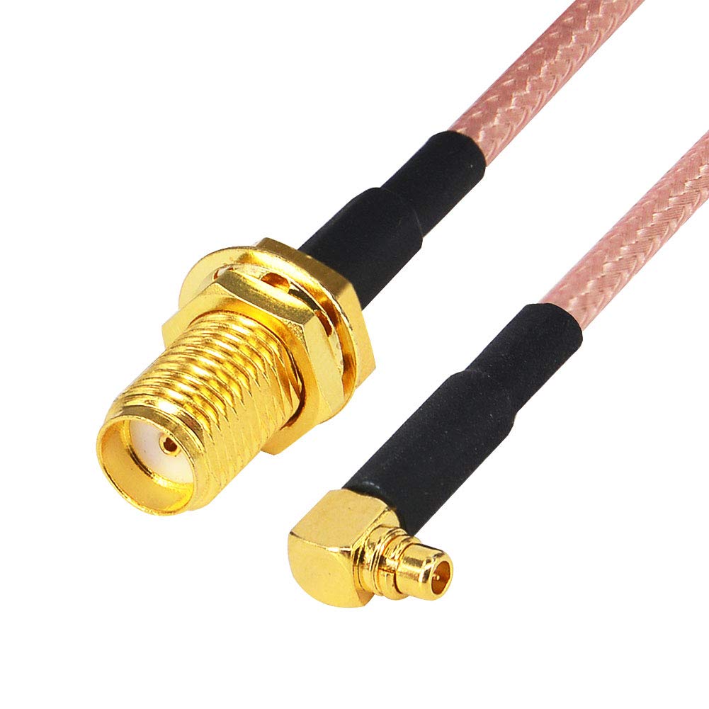 MMCX 90 to SMA pigtail cable (10cm)