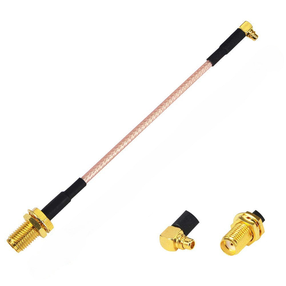 MMCX 90 to SMA pigtail cable (10cm)