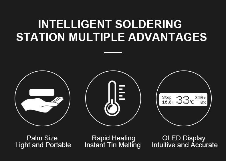 Sequre MSS12 Mini Soldering Station Kit (T12 tips compatible)