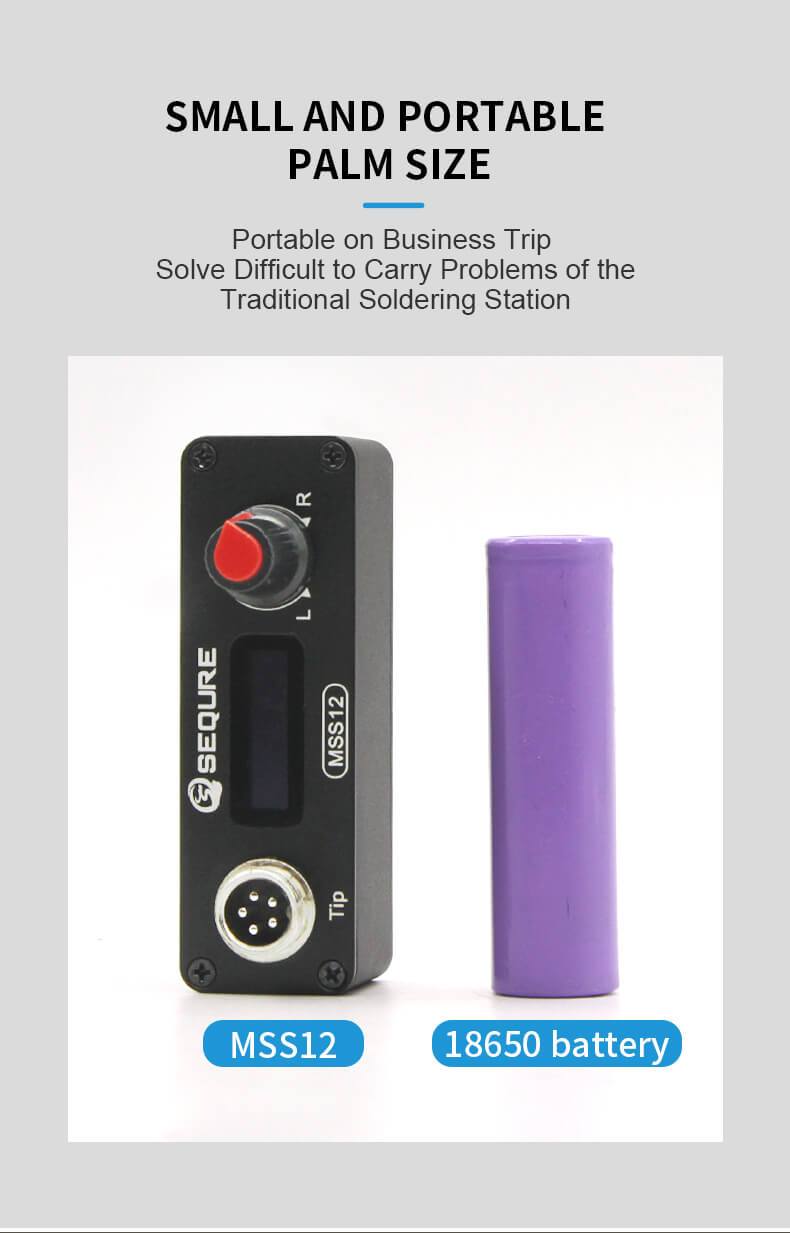 Sequre MSS12 Mini Soldering Station Kit (T12 tips compatible)
