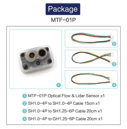 Capteur 2 EN 1 de flux optique et portée de 12m MicoAir MTF-01P - Ardupilot/PX4/Inav