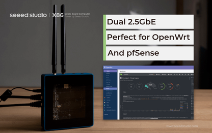 ODYSSEY Blue J4125 v2 - Mini PC with 128GB M.2 SATA, Linux and RP2040 Core, dual 2.5 Gigabit Ethernet NICs