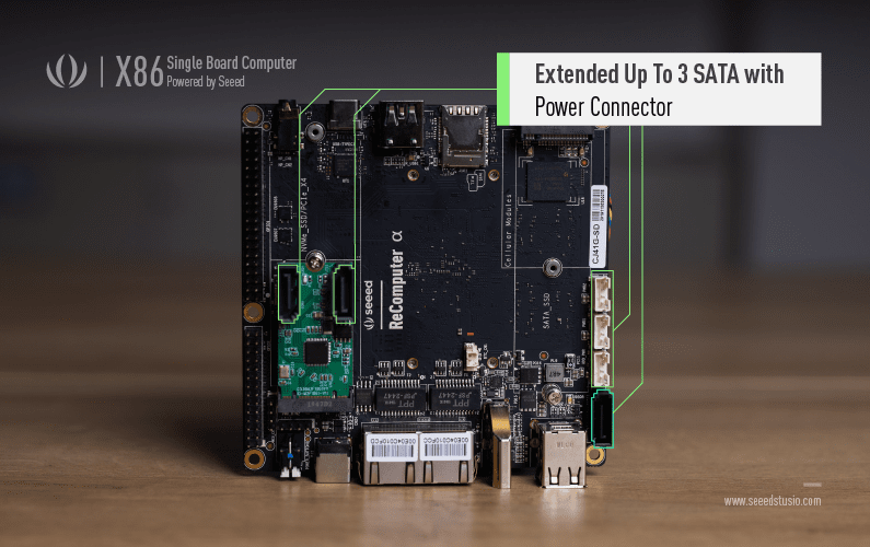 ODYSSEY Blue J4125 v2 - Mini PC with 128GB M.2 SATA, Linux and RP2040 Core, dual 2.5 Gigabit Ethernet NICs