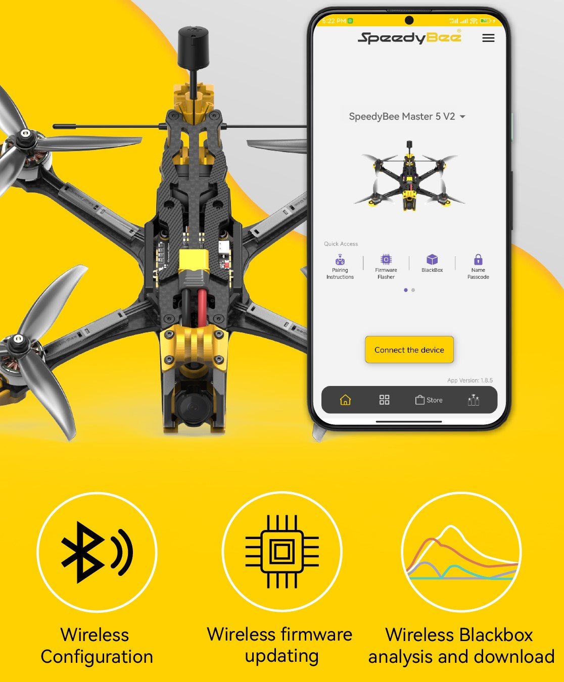 SpeedyBee Master 5 V2 Analog Freestyle FPV Drone