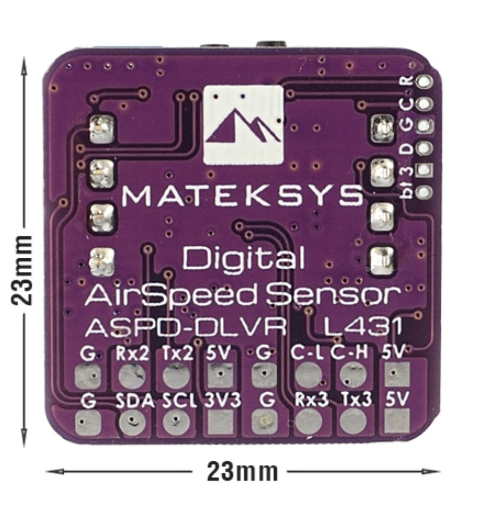 Matek Digital AirSpeed Sensor (ASPD-DLVR-L431, CAN, I2C, UAVCAN)