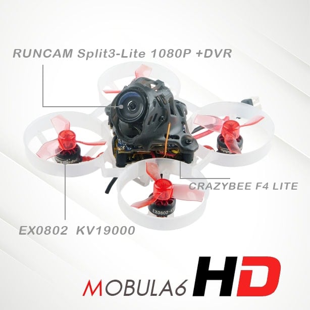 Happymodel Mobula6 HD BNF Brushless CineWhoop (1080p)