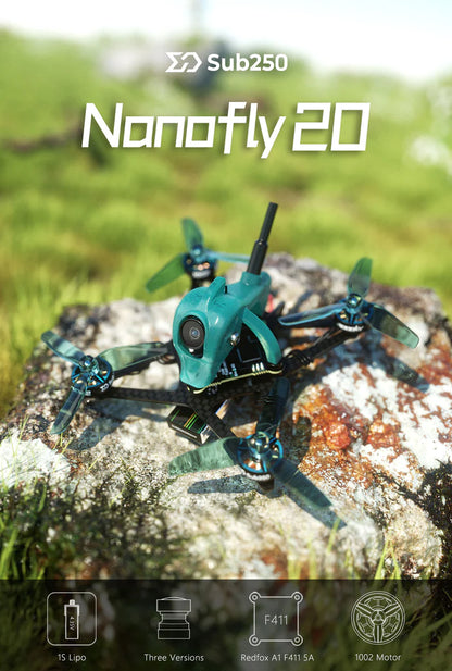 Sub250 1s Nanofly20 Walksnail HD 2 inch Freestyle Quadcopter
