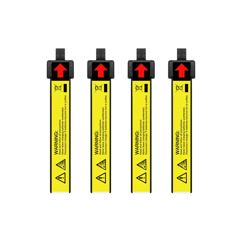 NewBeeDrone Nitro Nectar NX69 300mAh 1S 80C HV LiPo Battery 4xBatteries