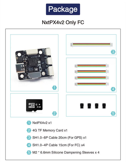 MicoAir NxtPX4v2 H743 BMI088 Dual  PX4/Ardupilot Flight Controller 20×20 2-6S