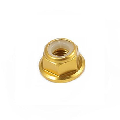 10pc M2 Nylon Locking with Flange CW Nuts pack 6061 Aluminium