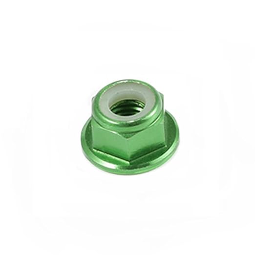 10pc M2 Nylon Locking with Flange CW Nuts pack 6061 Aluminium