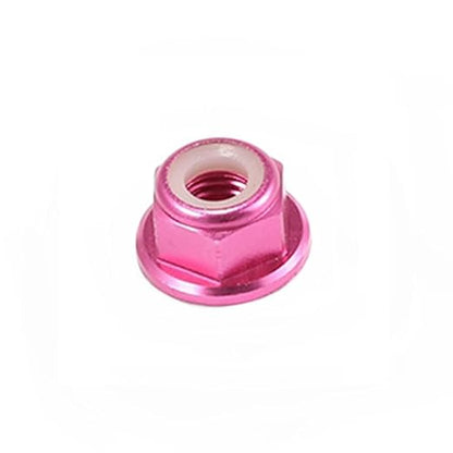 10pc M2 Nylon Locking with Flange CW Nuts pack 6061 Aluminium