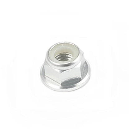 10pc M2 Nylon Locking with Flange CW Nuts pack 6061 Aluminium