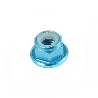 10pc M2 Nylon Locking with Flange CW Nuts pack 6061 Aluminium