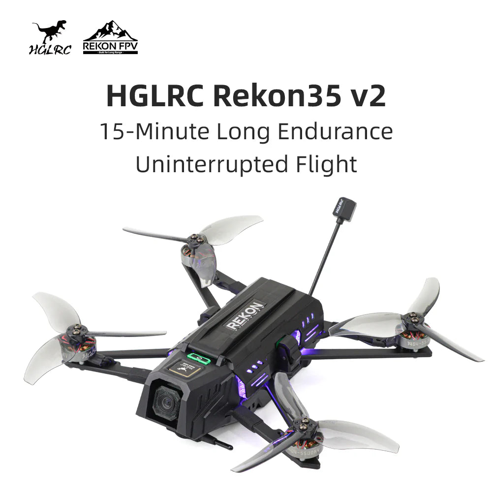 HGLRC Rekon35 v2 WTFPV Long-Range FPV Drone (ELRS 2.4G) (No VTX/Camera)