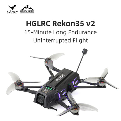 HGLRC Rekon35 v2 WTFPV Long-Range FPV Drone (ELRS 2.4G) (No VTX/Camera)