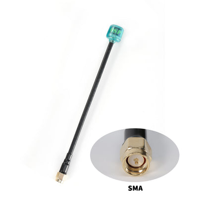 Antenna with SMA connector on a white background
