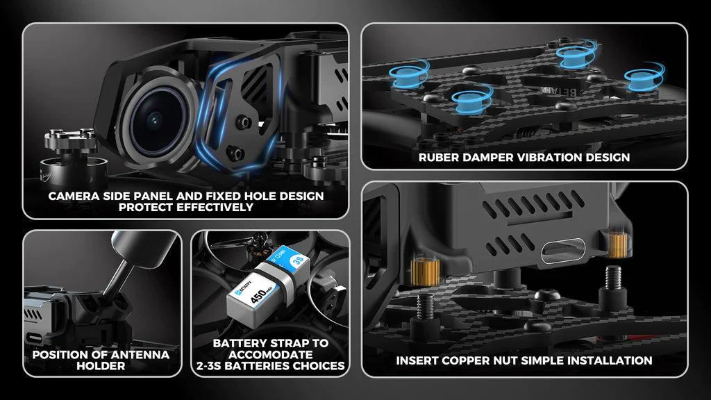 Pavo20 Brushless Whoop Frame With HD VTX Bracket