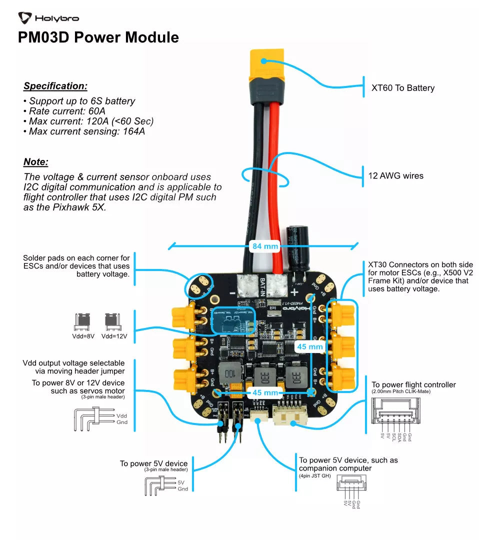 HolyBro PM03D Power Module