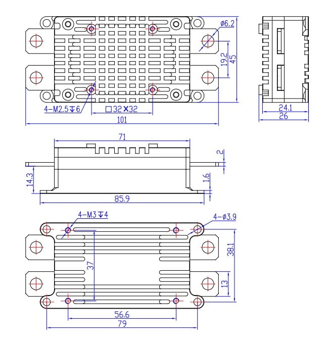 HolyBro PM08D Power Module (14S, 200A)