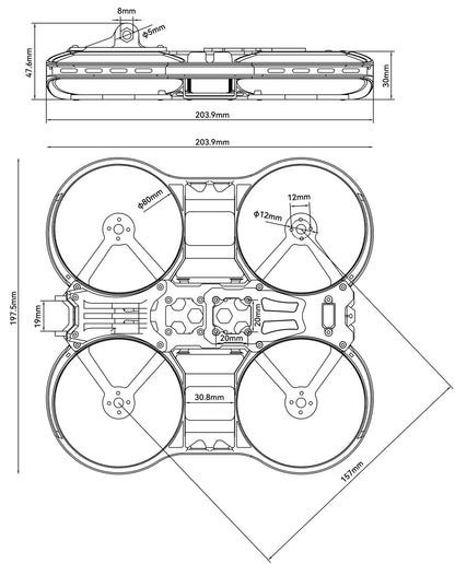 BetaFPV Pavo30 Pro 3" Cinewhoop Frame