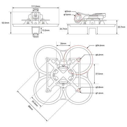 BetaFPV Pavo Pico II Cinewhoop FPV Frame