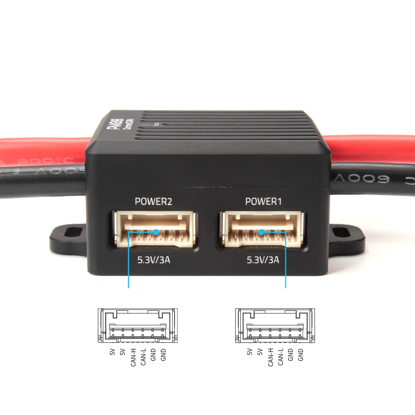 PM08-CAN 14S 200A High-Voltage DroneCAN Power Module