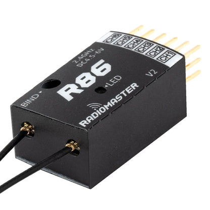 Radiomaster R86 V2 6CH Frsky D8,D16, FHSS Compatible PWM Receiver