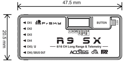 Frsky R9 SX 868MHz Long Range Receiver (ACCESS OTA)