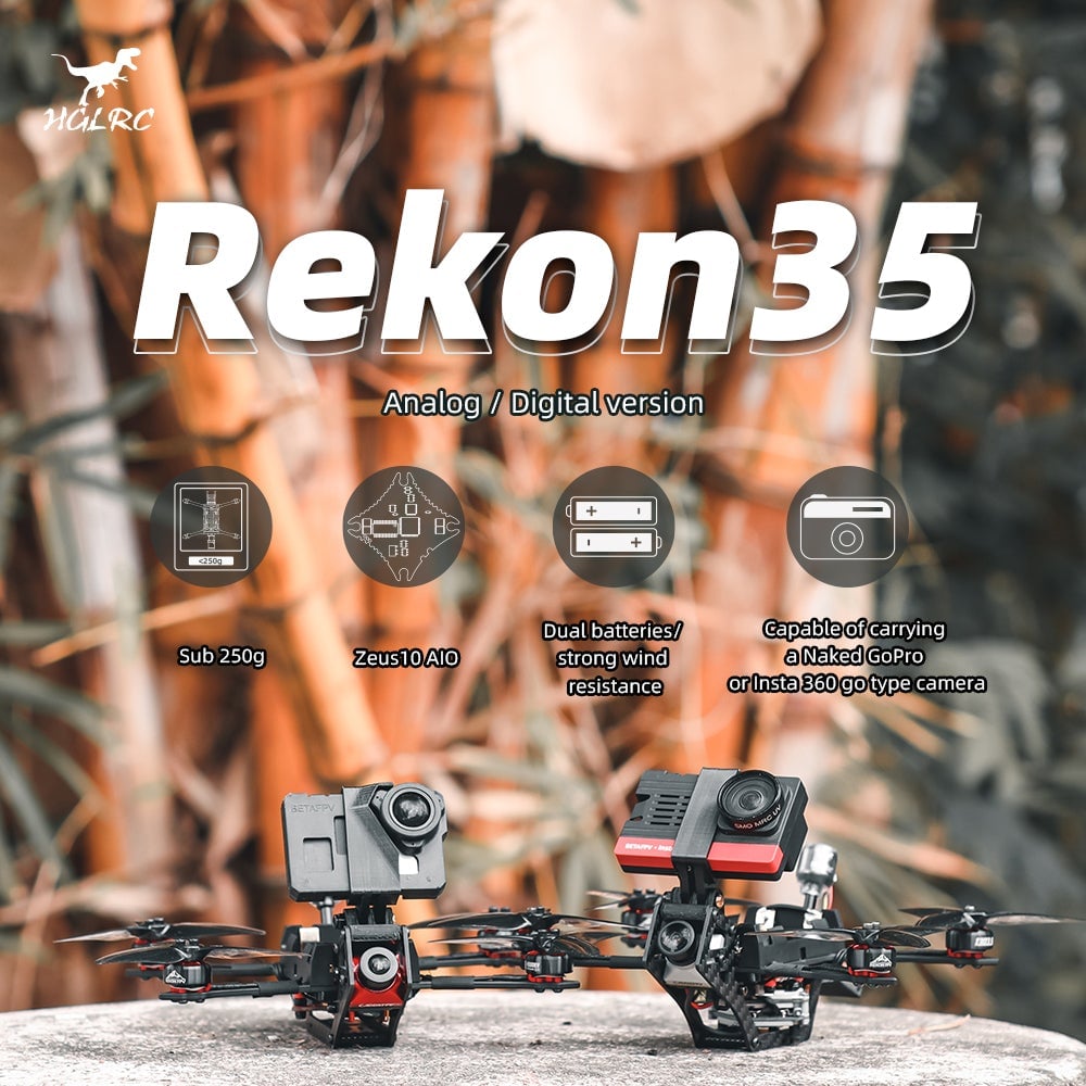 Rekon35 Nano Long Range Digital HD FPV Drone - PNP